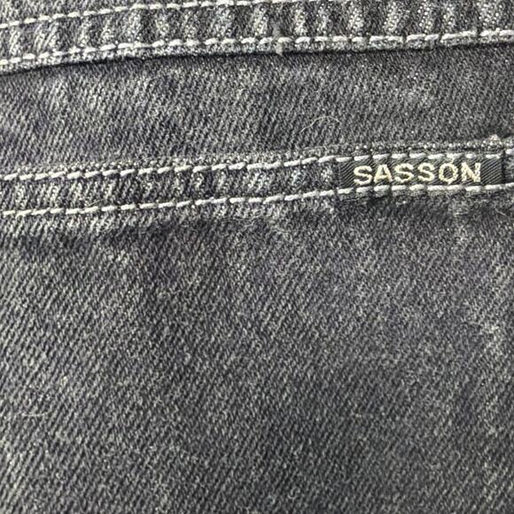 Vintage 80s Sasson Jeans Black Tapered Five Pocket High Rise Retro Denim SZ 11JR - Picture 8 of 10